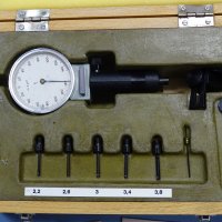 Вътромер микронен Carl-Zeiss 763801 dial bore gauge 2-4 mm, снимка 2 - Шублери - 32821299