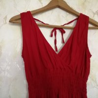 Дамска къса рокля в червен цвят р-р S, снимка 7 - Рокли - 43062014