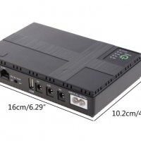 Мини Зарядно Батерия 10400mAh 18W/36W DC UPS Powerbank Station Backup 5V2А/9V/12V USB PoE Захранване, снимка 4 - IP камери - 38874198