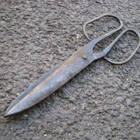 Кована абаджийска ножица, снимка 2 - Антикварни и старинни предмети - 29017158