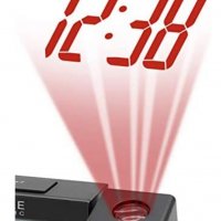 Радиоуправляем часовник SCIENTIFIC RDP1001 с черно време на прожектиране, снимка 5 - Друга електроника - 38317805