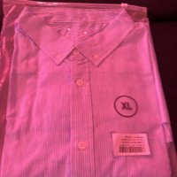 Нова Мъжка риза с дълъг ръкав Ежедневна на райета Размер XL, снимка 5 - Ризи - 39527873