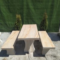 Градинска маса с пейки - градински комплект, сет ” КАПУЧИНО ”, снимка 1 - Градински мебели, декорация  - 32571461