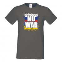 Мъжка тениска NO WAR Ukraine, снимка 2 - Тениски - 37011661