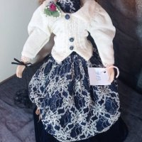 Викторианска порцеланова кукла 45 см, снимка 2 - Колекции - 38349229