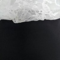 Черна рокля с красива дантела ПРОМОЦИЯ 👗🍀XS,S (34 - 36) 🍀👗 код 005, снимка 14 - Рокли - 26529313
