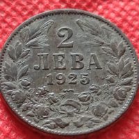 Монета 2 лева 1925г. Царство България за колекция декорация - 25085, снимка 2 - Нумизматика и бонистика - 35185203