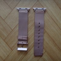 Нова Каишка за часовник Apple iWatch тип Milanese Loop - 40mm Rose Gold, снимка 2 - Аксесоари за Apple - 39672192