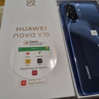 Huawei Nova Y70 чисто нови,2 години гаранция , снимка 1 - Huawei - 38761126