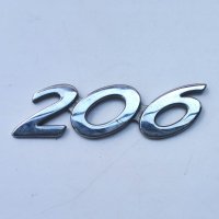 Емблема за Peugeot 206 Пежо, снимка 1 - Аксесоари и консумативи - 40604889