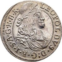 Монета Австрия 3 Кройцера 1677 г. Леополд I, снимка 1 - Нумизматика и бонистика - 40474017