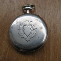 Сребърен джобен часовник Омега, снимка 3 - Антикварни и старинни предмети - 28389294