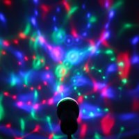 LED RGB въртяща цветна диско лампа крушка светлинни ефекти,декорация, снимка 4 - Крушки - 44106015