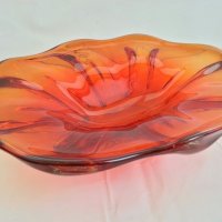  кристална  купа фруктиера цветно стъкло , снимка 2 - Антикварни и старинни предмети - 26820620