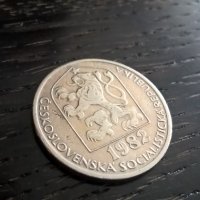 Mонета - Чехословакия - 50 халера | 1982г., снимка 2 - Нумизматика и бонистика - 33196645