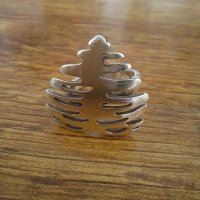 Стилен сребърен пръстен, снимка 1 - Пръстени - 39527152