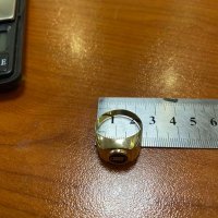 Мъжки златен пръстен ауди, снимка 3 - Пръстени - 43156592