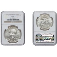 1998-S Robert Kennedy S$1 - NGC MS 70 - САЩ Сребърна Възпоменателна Монета Долар, снимка 3 - Нумизматика и бонистика - 43773734