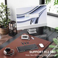 Minisopuru аксесоари за iMac 2021/2023, USB хъб 10Gbps NVMe SATA SSD, снимка 3 - Други - 43031874
