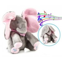 Интерактивно плюшено слонче FLAPSY , пеещо , танцуващо с уши , снимка 2 - Музикални играчки - 35290377