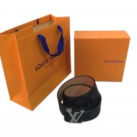 Мъжки подаръчен комплект колан Louis Vuitton 011 !!!, снимка 2 - Колани - 38976418