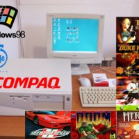 ⭐Продавам ретро компютър COMPAQ DESKPRO 2000 с много игри⭐, снимка 1 - Геймърски - 40433923