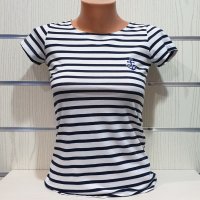 Нова дамска моряшка тениска с малък трансферен печат Котвичка, снимка 9 - Тениски - 27952521