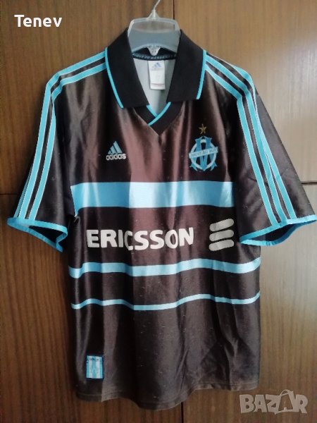 Olympique Marseille Vintage Adidas оригинална рядка тениска фланелка Марсилия 1999/2000, снимка 1