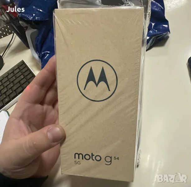 ЧИСТО НОВ, НЕОТВАРЯН! Motorola G54 4GB/128 GB + ПОДАРЪК ПРОТЕКТОР, снимка 1