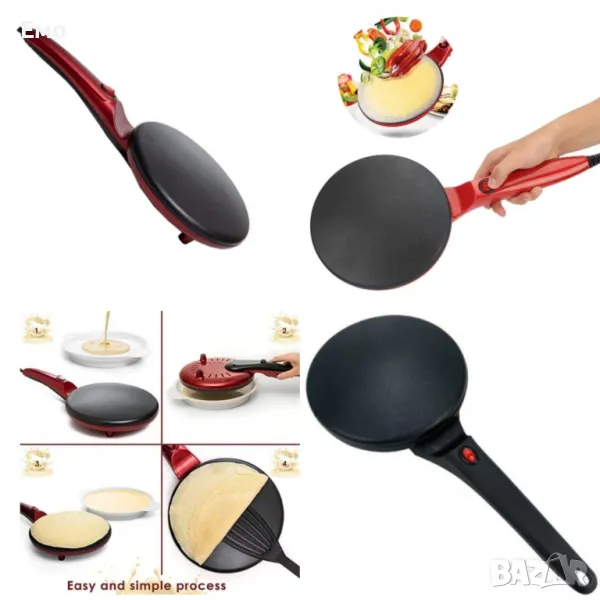 Електрически тиган за палачинки и пролетни рулца TV515 - 500W - Гаранция 12 Месеца , снимка 1