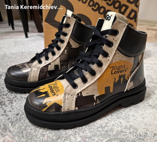 DOGO Night Lovers - Дамски дизайнерски вегански кожени боти, снимка 1