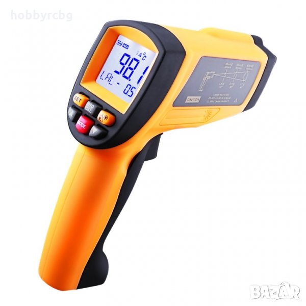 Цифров професионален инфрачервен термометър, пирометър , снимка 1