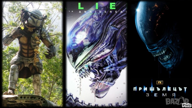 Пришълецът и Хищникът-колекция 15 филма и Сериалът Пришълец:Земя 2025, снимка 1