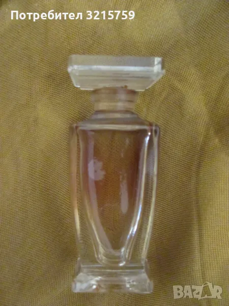 Старо стъклено шише за парфюм, снимка 1