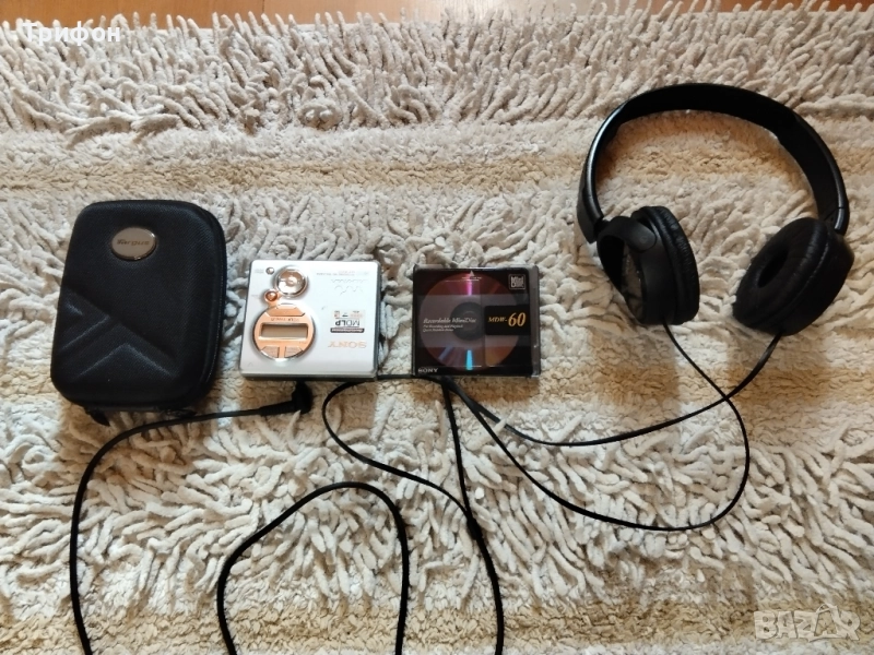 страхотен оригинален мини диск плеър Сони записващ, снимка 1