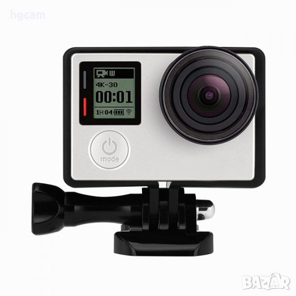 Рамка за екшън камери GoPro HERO 3/3+ + болт + щипка, снимка 1