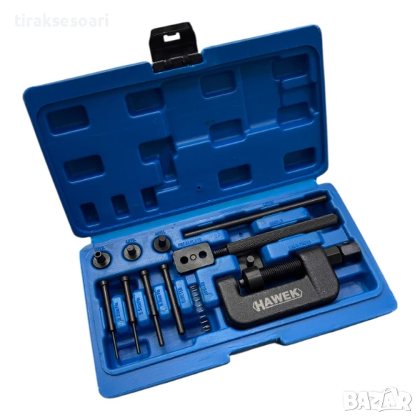 Професионален комплект за разнитване и занитване на вериги HAWEK , HW-1103, снимка 1