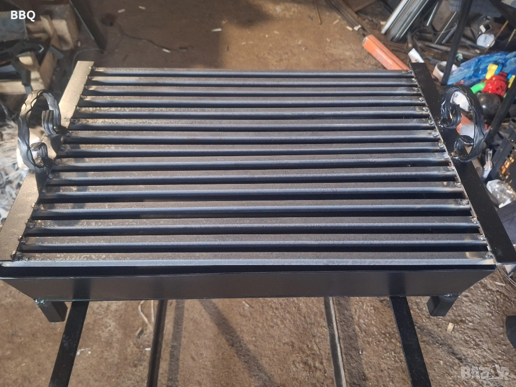 BBQ Ръчна изработка 60х40 80х40 скара Барбекю на Дървени въглища , снимка 1