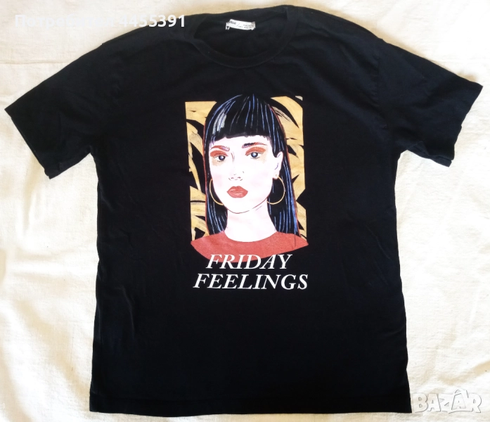 Тениска Friday Feeling. Pull & Bear, снимка 1