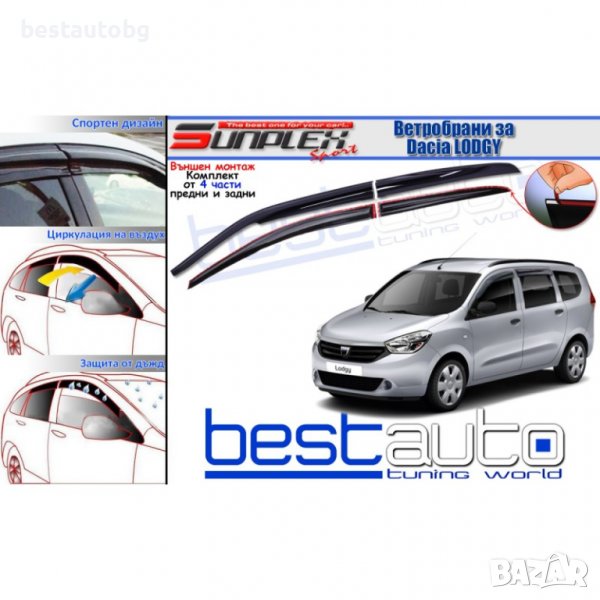Ветробрани Sunplex Mugen Style за Dacia Lodgy (2012-2017), снимка 1