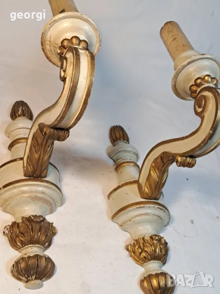 ретро дървени аплици за стена   4/4, снимка 1