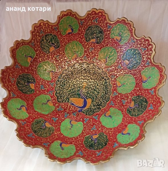 Плодова купа от месинг, снимка 1