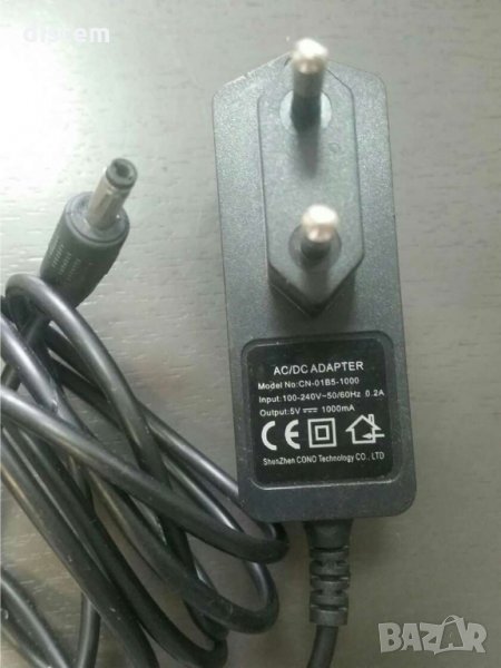 Мрежов адаптер стабилизиран с букса 5,5х2,1 5V 1A 5W, снимка 1