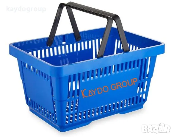 ПРОМОЦИЯ!!! Кошница за пазаруване - синя 22л, търговско оборудване!, снимка 1