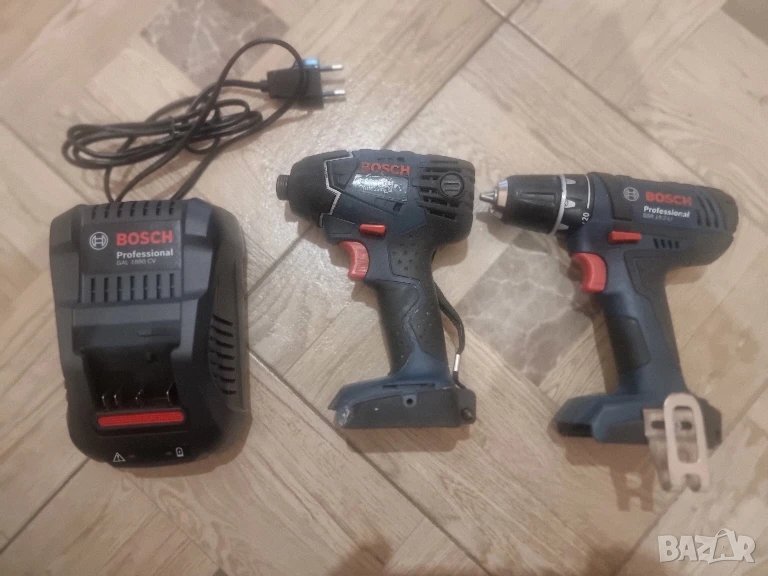 Импактор, винтоверт и зарядно Bosch / Бош, снимка 1