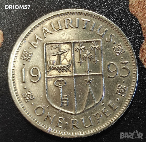 Монета Мавриций - 1 бр. [1993], снимка 1