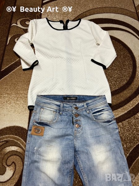 Лот дънки и блуза XS , снимка 1
