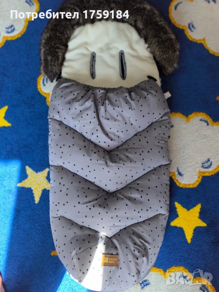 Зимно чувалче за количка Luxury fur, снимка 1