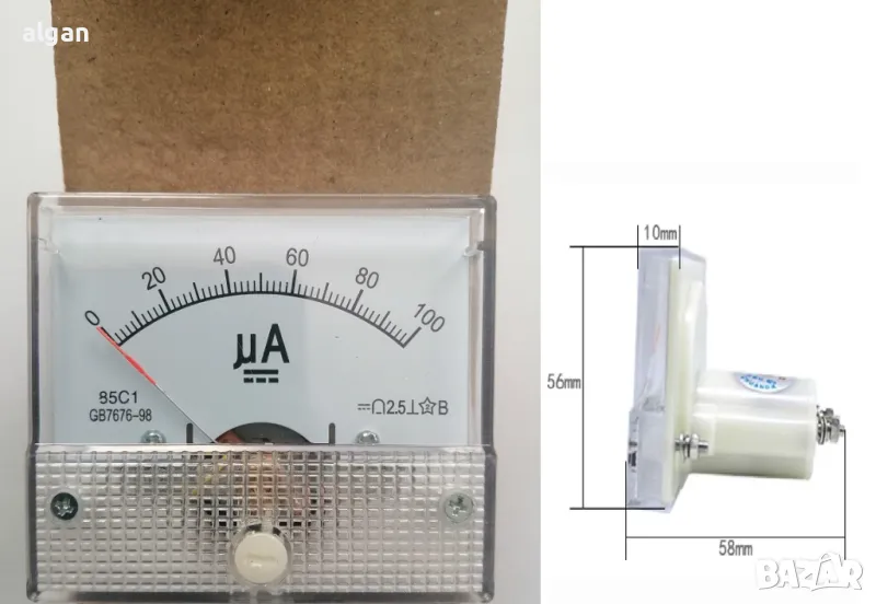 амперметър  100uA, снимка 1