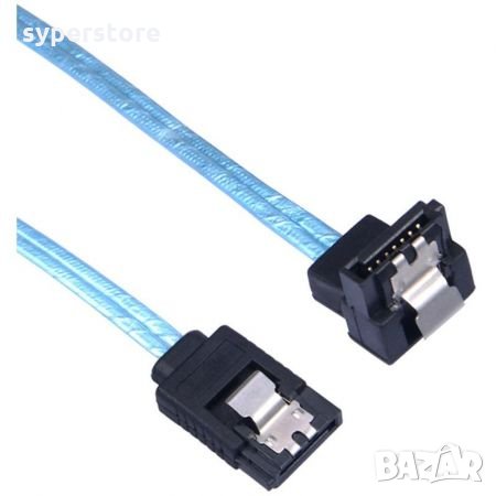 Кабел SATA Мъжко към Мъжко Ъглов на 90° 0.6м Orico CPD-7P6G-BA60-V1 Cable SATA-SATA 90° down angle, снимка 1